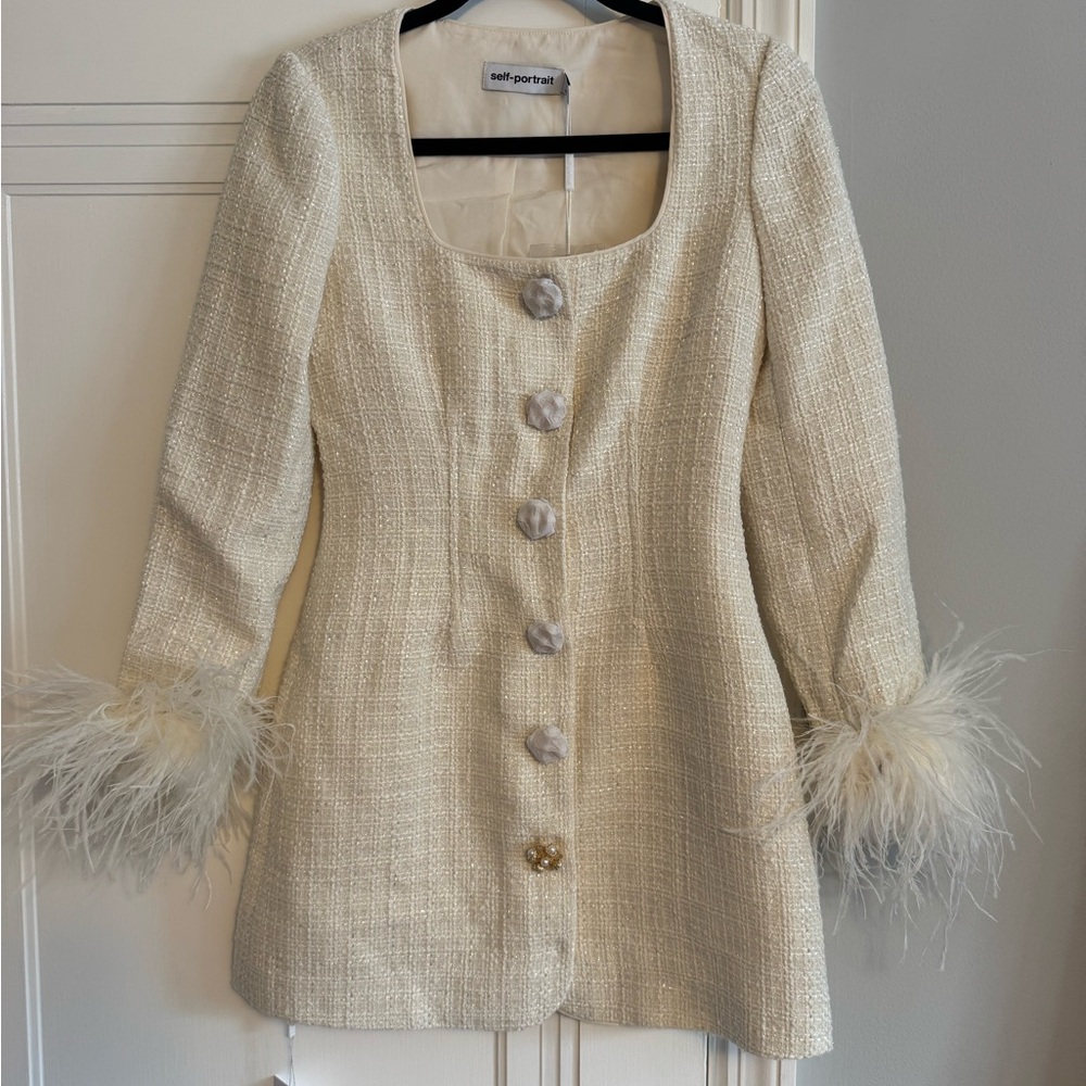 NWT Self-Portrait Cream Dress